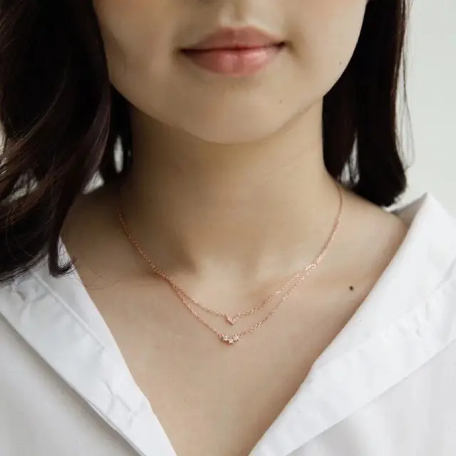 Kalung Liontin Wanita S925 Kristal Aksesoris