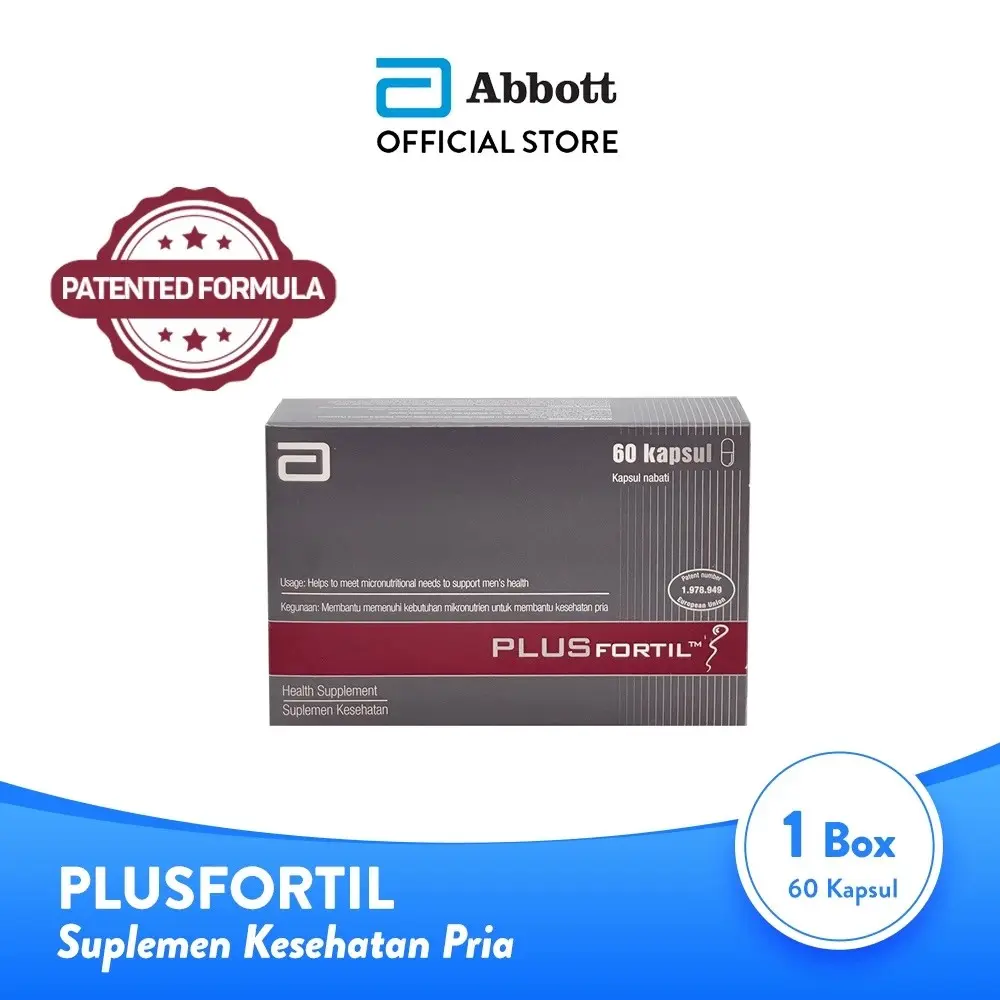 Plusfortil 60 kapsul - Multivitamin Kesuburan Pria