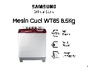 Samsung Mesin Cuci 2 Tabung, 8.5 Kg - WT85H3210MG