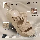 OCTAVIA Sandal Wanita Slide Slip On Wedges Korea Anti Licin Ringan Kekinian OC-2308 (FREE BOX)