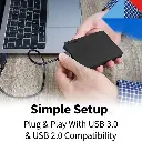 Toshiba External Hard Drives (New) 1TB 2TB External HDD USB 3.0 For Mac And Windows Portable