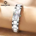 Jam Tangan Wanita Labaoli Original Brand Persegi Rantai Kecil Elegan Mewah Anti Air Cod