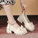 Sepatu Wanita Pita Docmart Perempuan Mutiara Terbaru Mary Jane Woman Casual Look SK-058