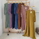 Berlina Dres Cringkle Airflow Dress Muslim Busui