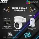 EZVIZ C6N 2MP + 128GB + BRACTKET WIRELESS WIFI - PTZ Rotate with Night Vision