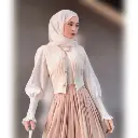 Vintage Knit Blouse BL898 Atasan Rajut Lengan Balon Fashion Wanita Korean Style
