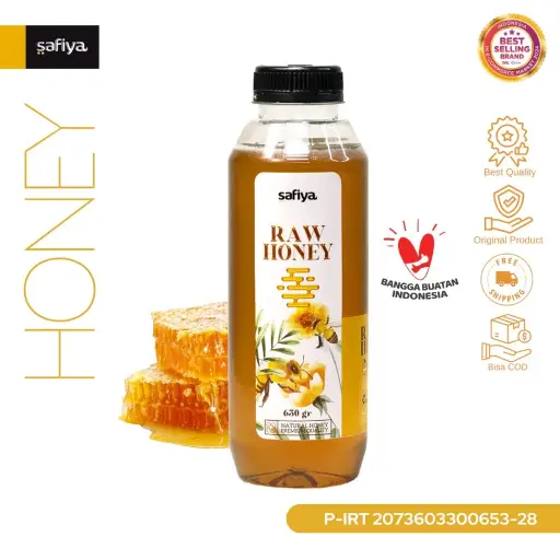 Madu Murni 650 Gram Multiflora Raw Honey Asli Premium