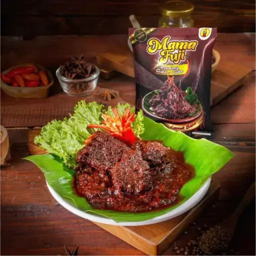 Rendang Daging Cubo-Cubo 80 Gram (Kemasan Cicip)