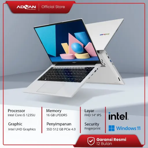 ADVAN Laptop Workplus i5 1235U 512 GB