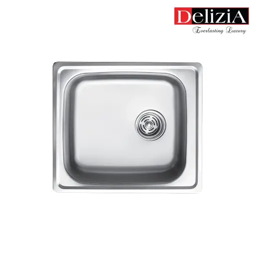 DELIZIA Kitchen Sink Norcia DZH20C2SN, Top Mount