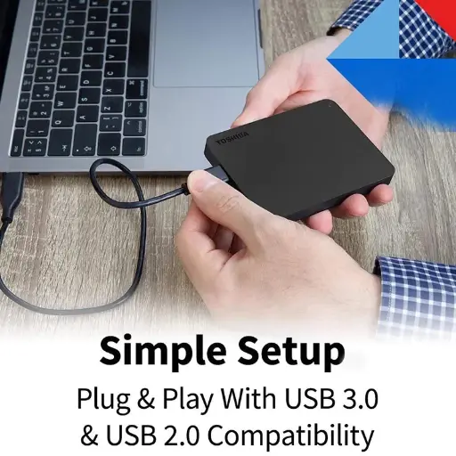 Toshiba External Hard Drives (New) 1TB 2TB External HDD USB 3.0 For Mac And Windows Portable
