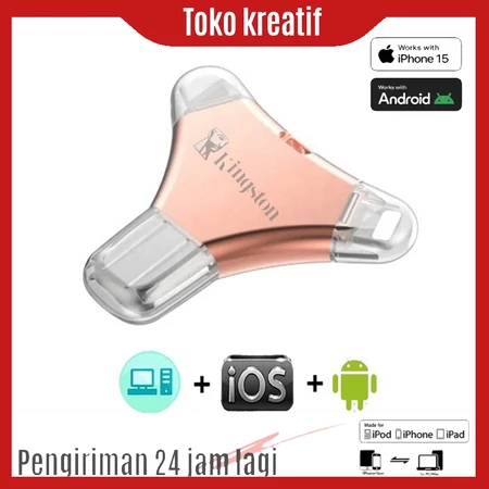 Flash disk OTG for iphone 32G, Flash drive 4 in 1 high speed external memory for phone/tablet/android /PC, usb memory backup photos/videos