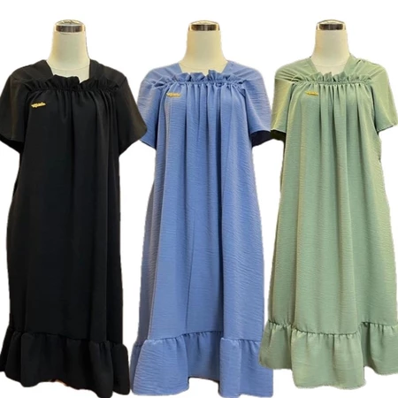 Daster Fuji 3 baju  Bahan Cringkle Airflow Dress Ld 110 - 120 cm