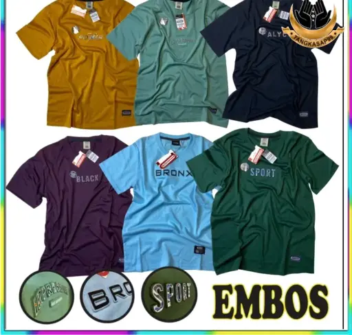 PAKET 4PCS KAOS DISTRO TIMBUL PREMIUM BAJU KAOS PRIA LENGAN PENDEK M.L.XL / TSHIRT / KAOS EMBOS