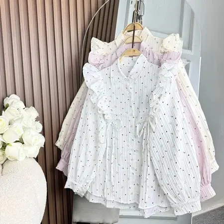 JENNA BLOUSE RUFFLE MOTIF VINTAGE KOREAN LOOK BY DHEVIA ID/BLOUSE RUFFLE MOTIF VINTAGE KOREAN LOOK PART II